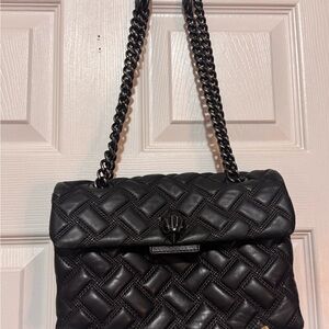 Elegant Black Quilted Chain Shoulder Bag